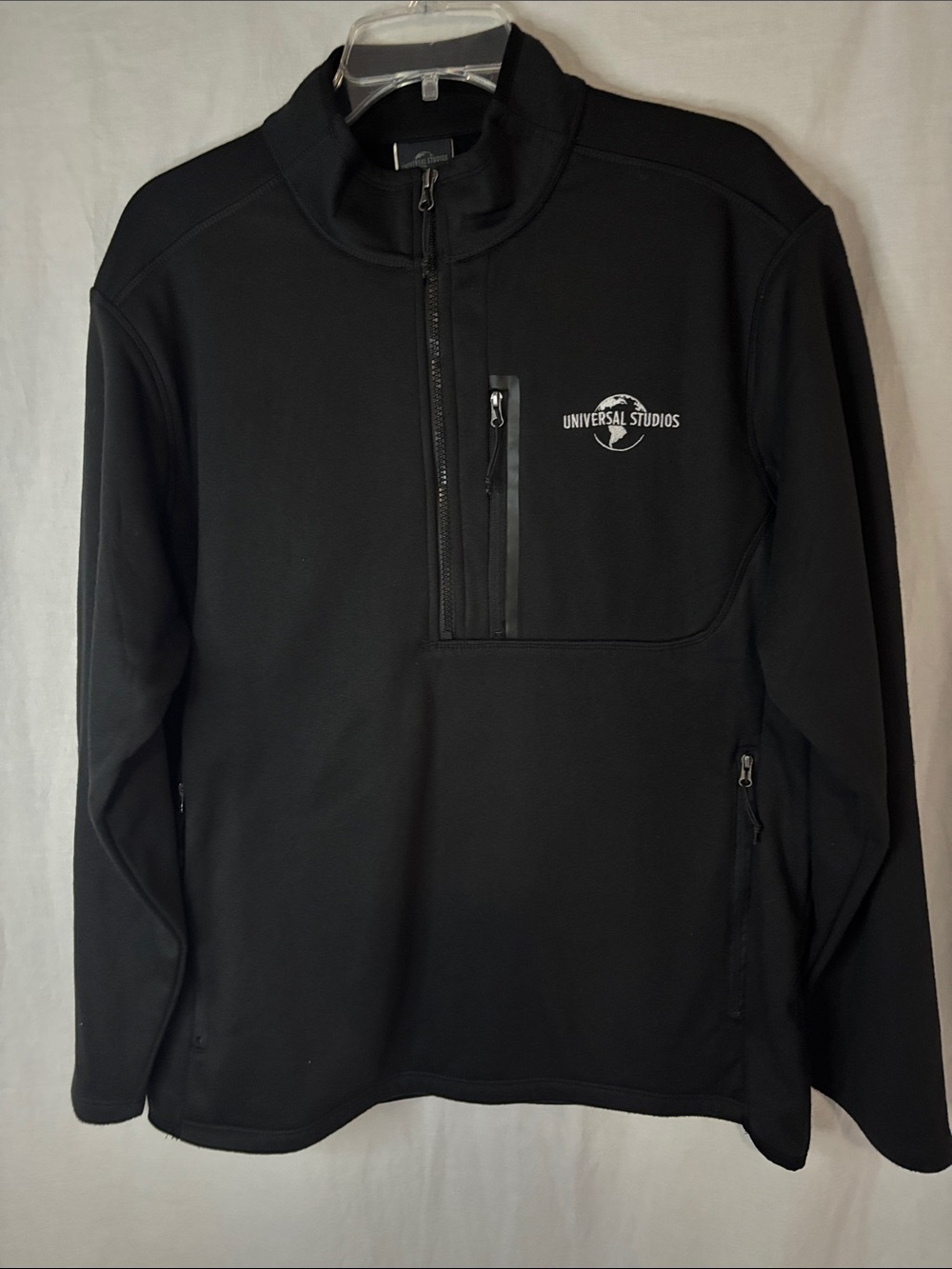 Universal Studios Men's Black Quarter-Zip Performance Fleece (114)